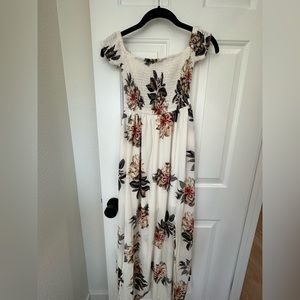 Showpo off shoulder floral maxi